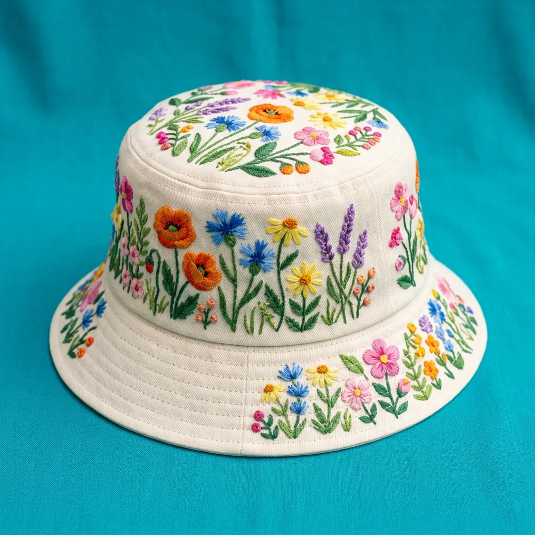 Embroidered Bucket Hat