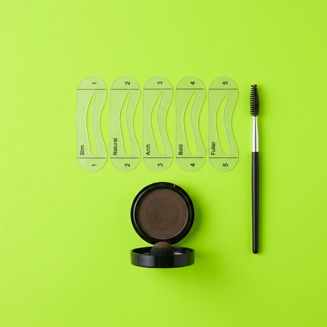 Eyebrow Stamp and Stencil Kit
