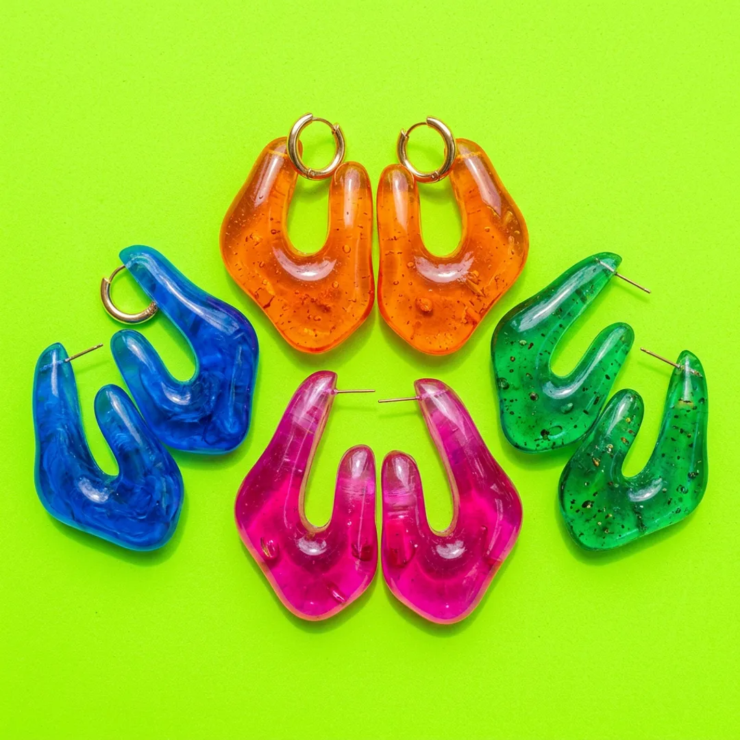 Resin Chunky Earrings
